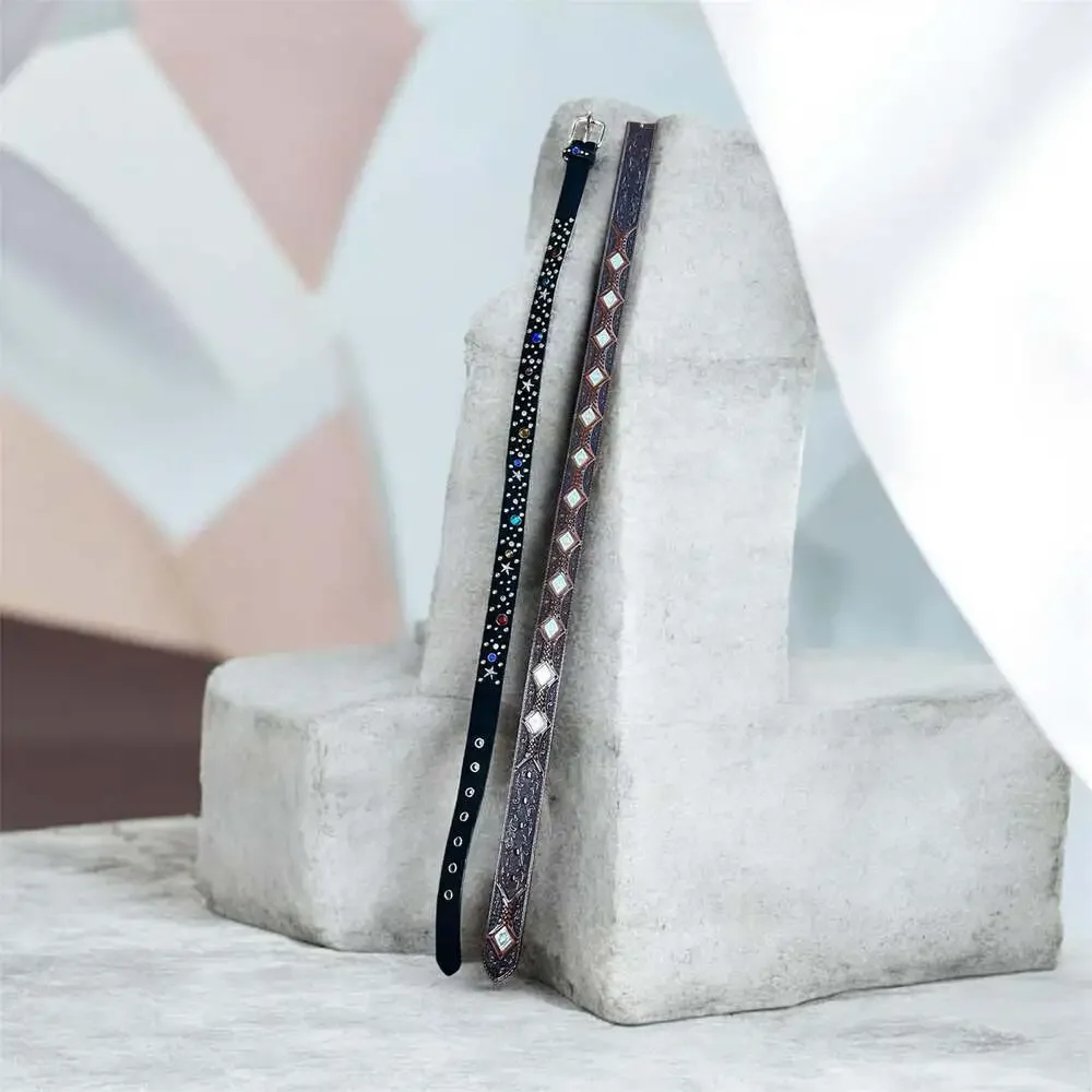 HTC Los Angeles Arizona Beaded Leather Belt